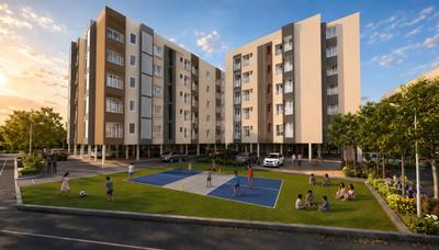 Project Image of 547.88 - 649.06 Sq.ft 2 BHK Apartment for buy in Visvas Vibhava Block B