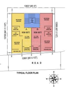 Project Image of 950.0 - 958.0 Sq.ft 2 BHK Apartment for buy in S Chatterjee Mayurakkhi Apartment