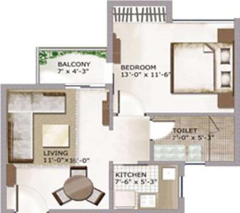 Project Image of 575.0 - 2150.0 Sq.ft 1 BHK Apartment for buy in Oneiric Epic Residency