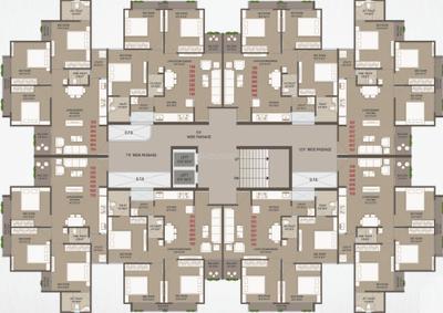 Project Image of 672.0 - 686.0 Sq.ft 3 BHK Apartment for buy in Aatmiya Vandan Residency