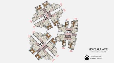 Project Image of 1700 Sq.ft 3 BHK Apartment / Flat for sale in Sahakara Nagar for Rs. 23000000