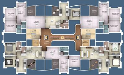 Project Image of 485.0 - 498.0 Sq.ft 2 BHK Apartment for buy in Bokhara Orient Palace