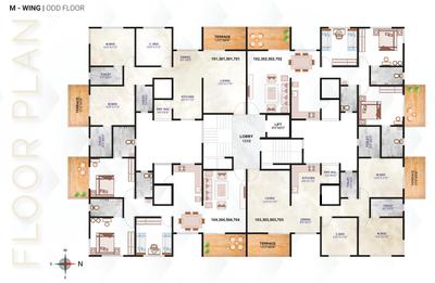 Project Image of 1085.0 - 1118.0 Sq.ft 3 BHK Apartment for buy in SSD Sai Pearl Phase 6