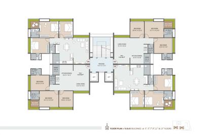 Project Image of 1126.0 - 1297.44 Sq.ft 3 BHK Apartment for buy in Shreepad Infinia