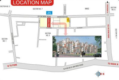 Project Image of 648.0 - 1020.0 Sq.ft 1 BHK Apartment for buy in Nisarg Pride
