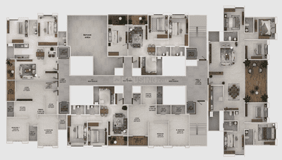 Project Image of 797.93 - 977.36 Sq.ft 2 BHK Apartment for buy in Kwality Vrindavan Heights Phase III