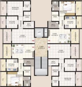 Project Image of 660.0 - 1010.0 Sq.ft 1 BHK Apartment for buy in Rkr Harmony