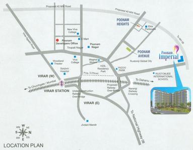 Project Image of 590.0 - 900.0 Sq.ft 1 BHK Apartment for buy in Poonam Imperial