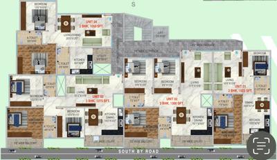 Project Image of 1025.0 - 1300.0 Sq.ft 2 BHK Apartment for buy in Prakruthi Pratham Byrappa Residency