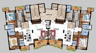 Project Image of 2203.0 - 4330.0 Sq.ft 2.5 BHK Apartment for buy in Vibgyor Pristine Paradise