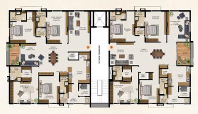 Project Image of 2465.0 - 3640.0 Sq.ft 3 BHK Apartment for buy in Serenity B And M Legacy
