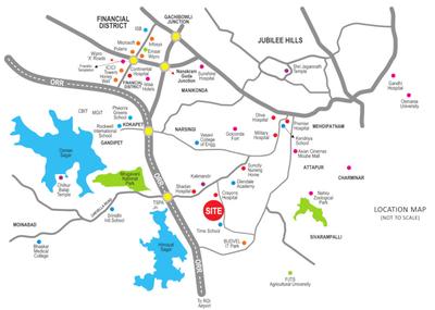 Project Image of 1350.0 - 2460.0 Sq.ft 2 BHK Apartment for buy in SMR Vinay Boulder Woods Block B
