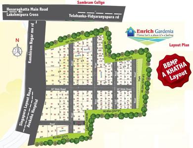 Project Image of 800.0 - 2400.0 Sq.ft Residential Plot Plot for buy in Enrich Gardenia