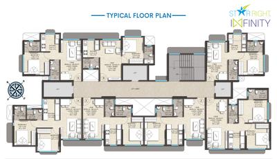 Project Image of 353.0 - 540.0 Sq.ft 1 BHK Apartment for buy in Star Right Infinity