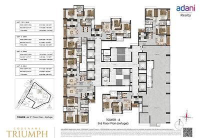 Project Image of 658.21 - 1136.02 Sq.ft 2 BHK Apartment for buy in Airica Tower 4