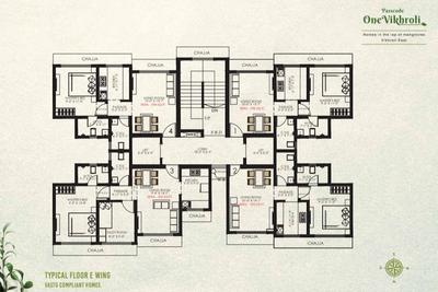 Project Image of 371.0 - 873.0 Sq.ft 1 BHK Apartment for buy in Vaibhavlaxmi Passcode One Vikhroli