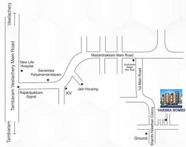 M C Varsha Homes Location Plan 1