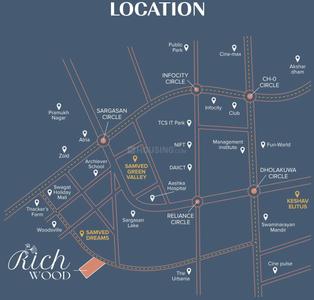 Project Image of 2250 Sq.ft 3 BHK Apartment / Flat for sale in Sargasan for Rs. 9500000