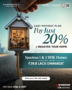 Project Image of 418.0 - 690.0 Sq.ft 1 BHK Apartment for buy in Sai Residency