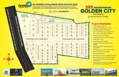 SRR Maheshwaram Golden City Layout Plan 1