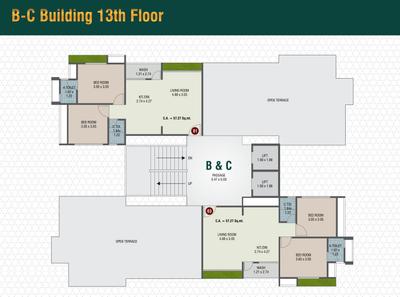 Project Image of 592.45 - 593.2 Sq.ft 2 BHK Apartment for buy in Meera Tapti Valley