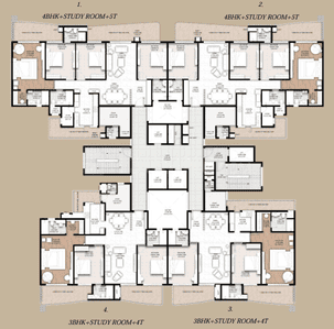 Project Image of 2746.0 - 3862.0 Sq.ft 3.5 BHK Apartment for buy in Gaurs Aspire Centurian Park