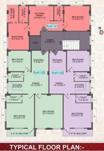 Project Image of 655.0 - 987.0 Sq.ft 2 BHK Apartment for buy in Flora Apartment