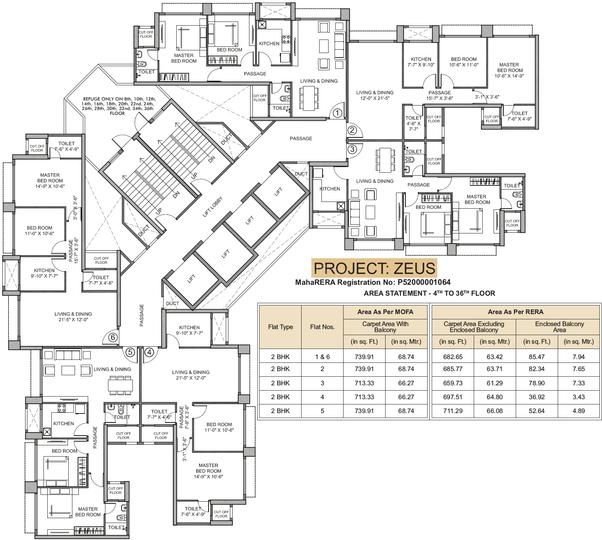 Hiranandani Zeus Images for Cluster Plan of Hiranandani Zeus 1