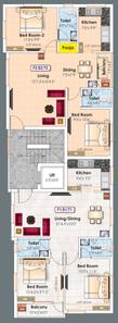 Project Image of 892.0 - 936.0 Sq.ft 2 BHK Apartment for buy in Rajus Aalayam
