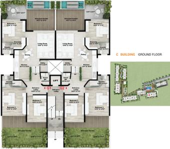 Project Image of 933.0 - 1092.0 Sq.ft 3 BHK Apartment for buy in Rohan Leher 2 Wing B C DE