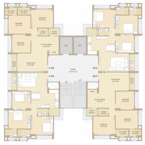 Project Image of 1430 Sq.ft 3 BHK Apartment / Flat for sale in South Bopal for Rs. 9800000