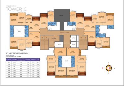 Project Image of 207.31 - 528.08 Sq.ft 1 RK Apartment for buy in Tharwani Vedant Millenia Happiness Phase II Wing C