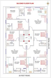 Project Image of 830.0 - 1275.0 Sq.ft 2 BHK Apartment for buy in GR Rose