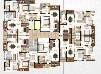 Project Image of 1135.0 - 1153.0 Sq.ft 2 BHK Apartment for buy in Rudraksha Ganpati Tower