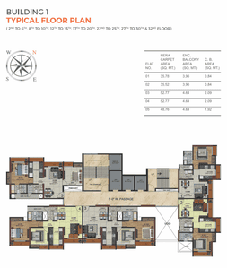 Project Image of 378.03 - 568.01 Sq.ft 1 BHK Apartment for buy in Metro Paramount