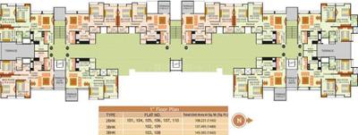 Project Image of 1050.0 - 1565.0 Sq.ft 2 BHK Apartment for buy in Pioneer Pioneers K Square