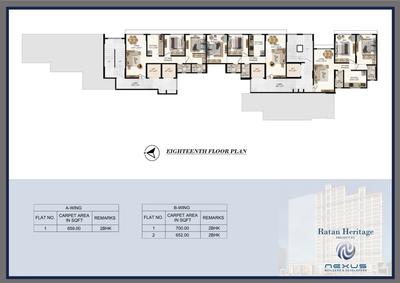 Project Image of 427.0 - 463.0 Sq.ft 1 BHK Apartment for buy in Nexus Ratan Heritage