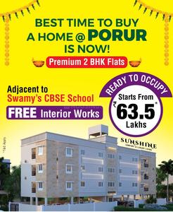 Project Image of 832.0 - 960.0 Sq.ft 2 BHK Apartment for buy in Padmas Sunshine