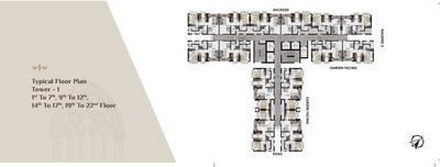 Project Image of 376.95 - 527.97 Sq.ft 1 BHK Apartment for buy in Balaji Classica Athena And Iris