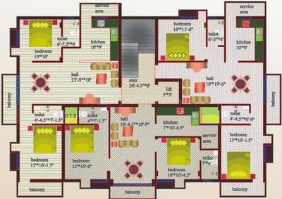 Project Image of 960.0 - 1063.0 Sq.ft 2 BHK Apartment for buy in Sree Homes Adora Appartment