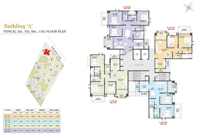 Project Image of 675.55 - 1107.19 Sq.ft 2 BHK Apartment for buy in Rama Celestial City Phase II Building A E H