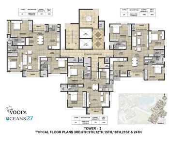 Project Image of 1120.0 - 1685.0 Sq.ft 2 BHK Apartment for buy in Voora Oceans 27