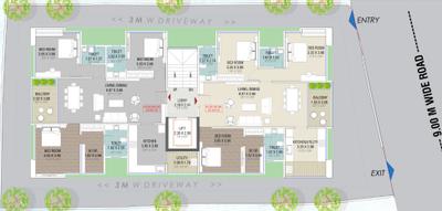 Project Image of 1256.9 - 1329.99 Sq.ft 3 BHK Apartment for buy in Param Jalasampada