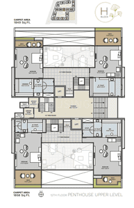 Project Image of 1911.0 - 6203.0 Sq.ft 3 BHK Apartment for buy in Avadh Ercole