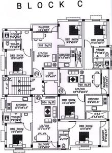 Project Image of 854.0 - 996.0 Sq.ft 2 BHK Apartment for buy in MR Four square
