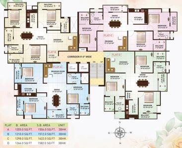 Project Image of 1102.0 - 1622.0 Sq.ft 3 BHK Apartment for buy in M Tech Yasin Enclave