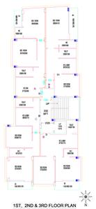 Iconic Tulsi Tower Tulsi Tower Cluster Plan from 1st to 3rd Floor 1