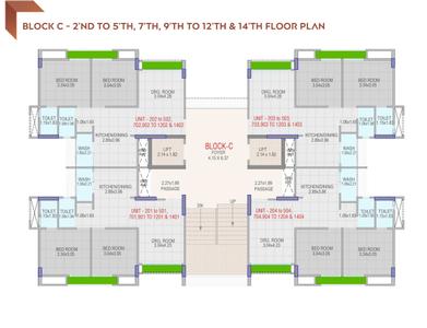 Project Image of 561.34 - 581.9 Sq.ft 2 BHK Apartment for buy in Patel Pehel Homes