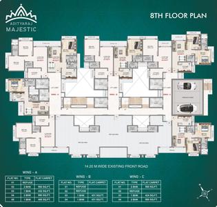 Project Image of 422.0 - 649.0 Sq.ft 1 BHK Apartment for buy in Adityaraj Majestic