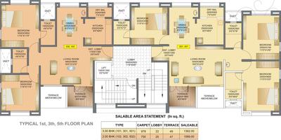 Project Image of 750.0 - 978.0 Sq.ft 2 BHK Apartment for buy in Landmark Exotica